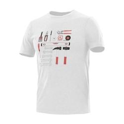 Lafont - Tee-shirt de travail manches courtes mixte PILOT Blanc Taille L - L 3609705817707_0