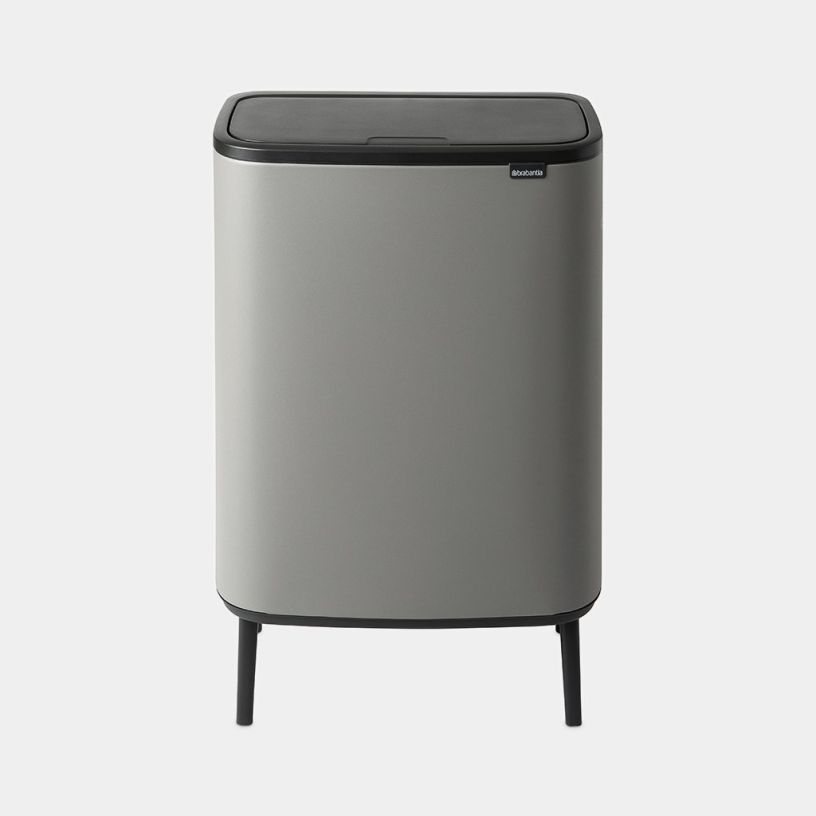 Poubelle Brabantia Bo Touch Bin Hi - 2 x 30 litres - Mineral Concrete Grey_0