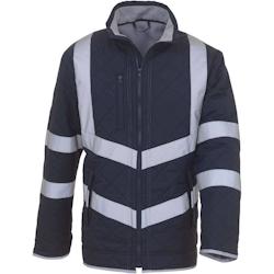 Veste de travail haute visibilité déperlante hiver  Kensington bleu marine T.3XL Yoko - XXXL bleu polyester 6933883217163_0