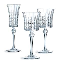 Ensemble 18 verres à pied Lady Diamond - Cristal d'Arques - transparent verre 0725765985705_0