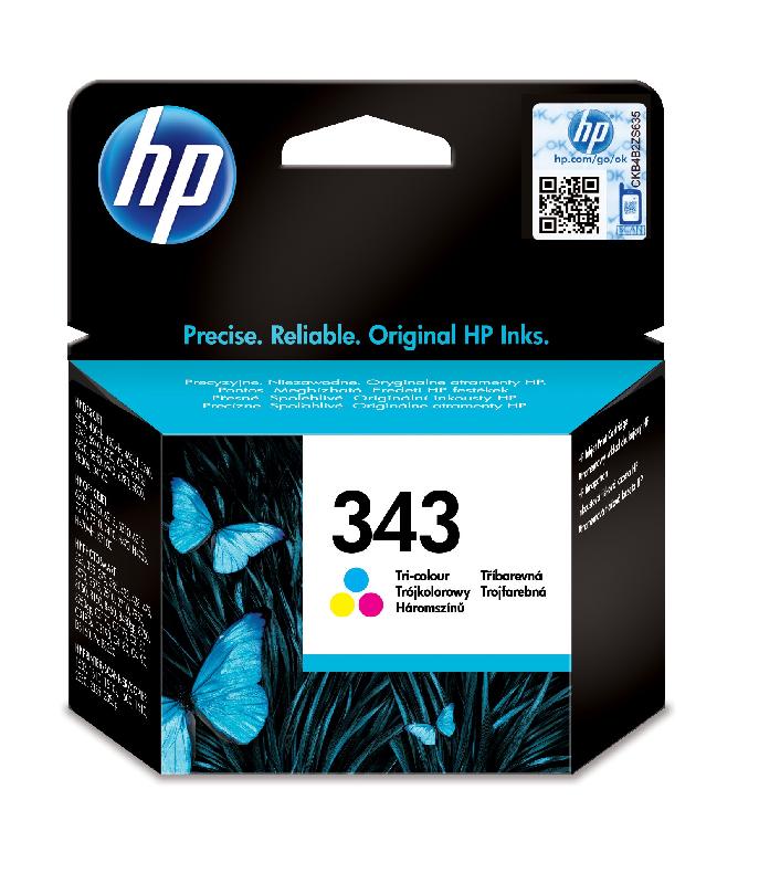 HP 343 cartouche d'encre trois couleurs authentique_0