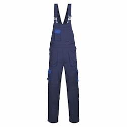 Portwest - Cotte à bretelles TEXO CONTRAST Bleu Marine Taille XL - XL bleu textile 5036108169498_0