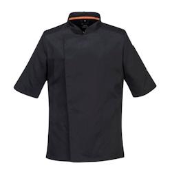 Portwest - Veste de cuisine manches courtes en tissu aéré Noir Taille L - L noir 5036108323395_0