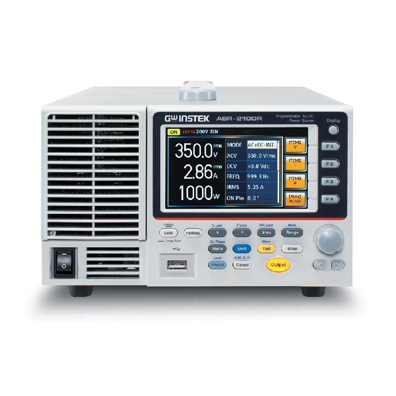 ASR-2100R | Source  programmable AC/DC 1 KVA 0-350 Veff / 0-500 VDC Pour montage en 1/2 rack 3U (Kit  de montage optionnel)_0
