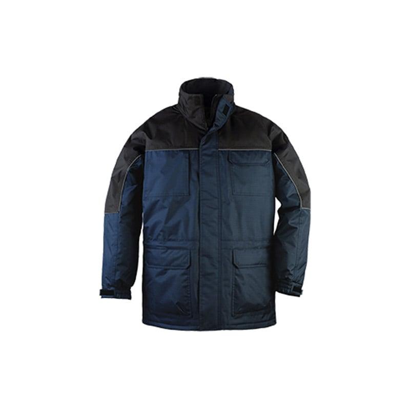 Parka - RIPSTOP - Ripstop 100% PES enduit PVC + Doublure polaire 280g/m2 - Marine/noir - COVERGUARD | 5RIPB_0