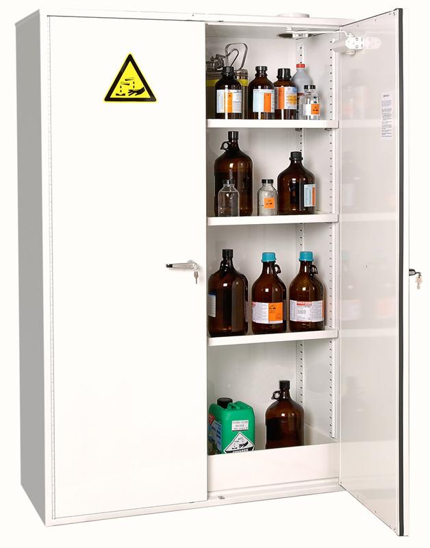 Armoire de sécurité multirisques pour produits corrosifs, acides, et bases_0