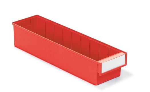 Bac étagère Rouge - 132x500x100 - (carton : 20 bacs)_0