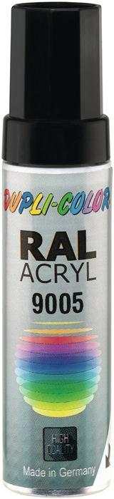 Crayon à  vernis noir foncé mat RAL 9005 12 ml 12 ml tige DUPLI-COLOR_0