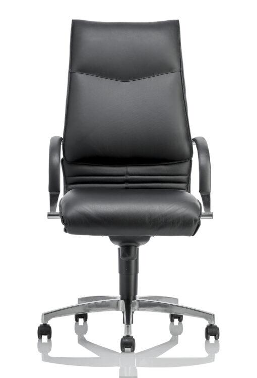 Fauteuil de bureau ergonomique - FOCUS - cuir pleine fleur, mécanisme basculant, neuf_0