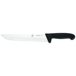 Giesser Couteau de boucher alvéolé manche noir 23 cm Giesser - 099047 - noir inox 099047_0