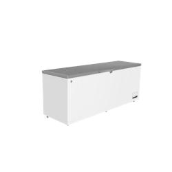 METRO Professional Congélateur bahut GHF2700S, acier, 188 x 73.5 x 94.5 cm, 700 L, 125 W, 3 paniers, éclairage LED, avec serrure, blanc / gris - mul_0