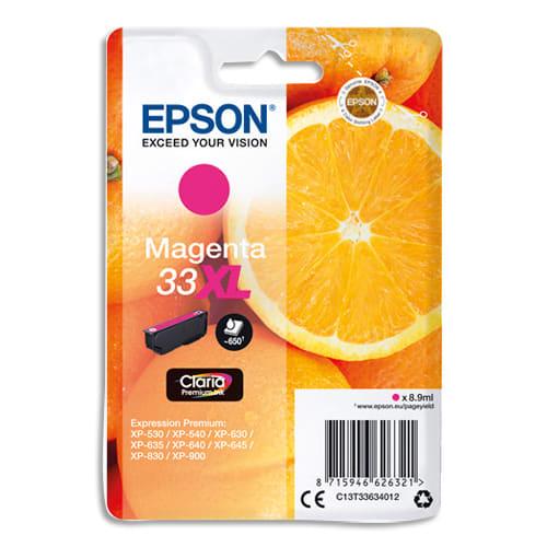 Epson cartouche jet d'encre claria premium magenta (xl) ''oranges'' 33 (t3363) - c13t33634012_0