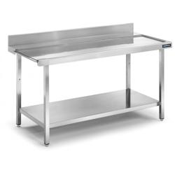 Distform Table Entrée/Sortie en Inox Murale avec Étagère Acier inoxydable 700x750x750x850mm - 698142401177_0