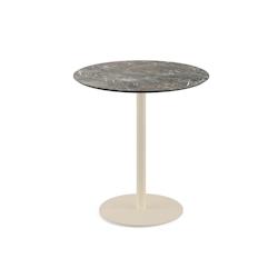 Essentials Table de bistrot - Plateau rond - Diamètre 70 cm - Sable/Galaxy Marble - Urban - Veba - 130031570_0