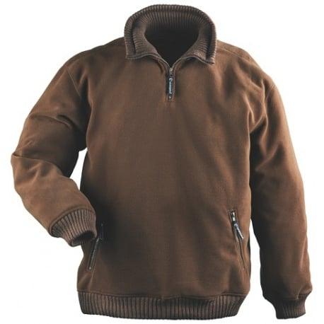 Pull marron polaire angara - 330 g/m² - COVERGUARD | 5panm_0