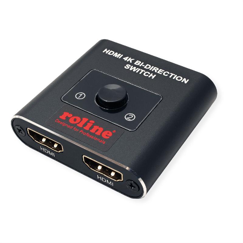 ROLINE Switch HDMI bidirectionnel 4K, 2 ports_0