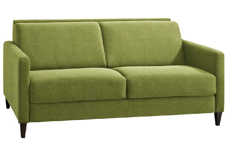 CANAPÉ CONVERTIBLE EXPRESS OSLO TWEED VERT LIME COUCHAGE 120CM MATELAS 16 CM_0