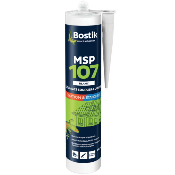 Mastic polymères - Fixation et étanchéité - Msp 107 - Bostik - Réf. Ag00192_0