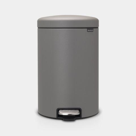 Poubelle à pédale newIcon 20 litres - Mineral Concrete Grey - Brabantia UGS119163_0