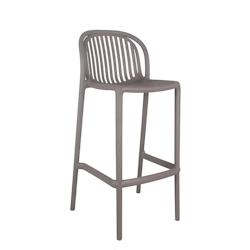 Tabouret de bar Ottawan taupe, France mobilier chr - gris plastique polypropylène 3760326526918_0