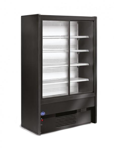 Vitrine murale libre-service - Froid ventilé, portes coulissantes double vitrage, intérieur inox - LATIUM H200/180-PC_0