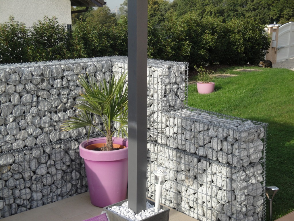 Gabion décoratif pour muret et clôture_0