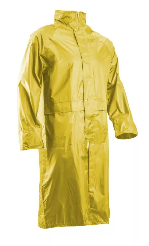 Manteau de pluie - 100% PES enduit PVC souple 185g/m2 - Jaune - Référence : MO50615_0