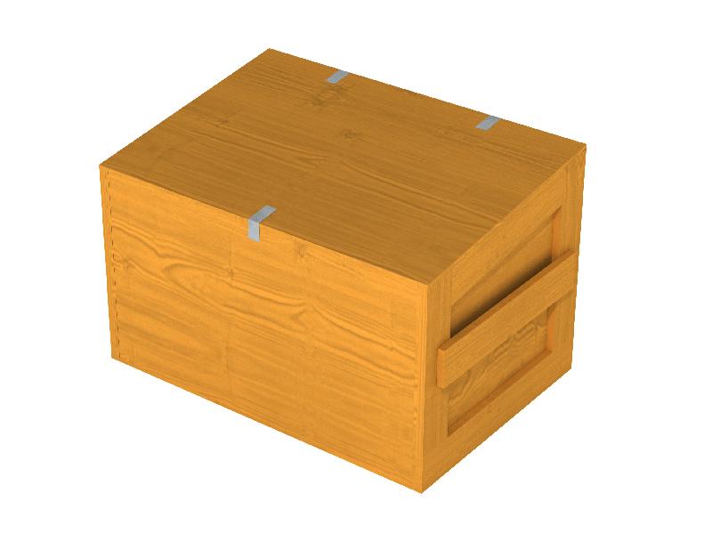 Coffre de rangement en bois réf-8002661 - Hags_0