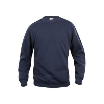 CLIQUE Sweat basic col rd Bleu Marine L_0