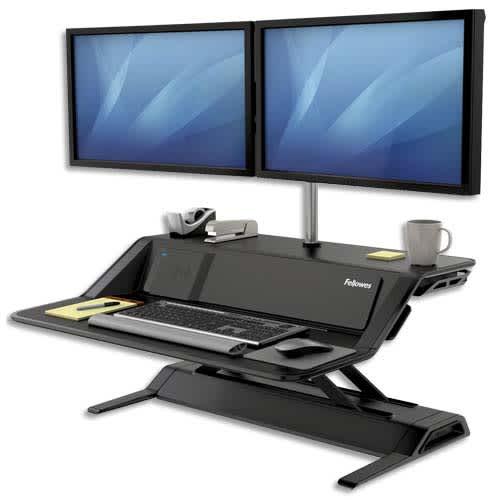 Fellowes plate-forme assis-debout lotus dx noire 8081001_0
