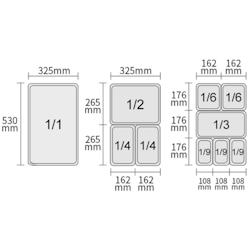 Hendi Fourniresto bac Gastronorme GN 1/9 - 0,6 L - P 65 mm - inox 800720_0