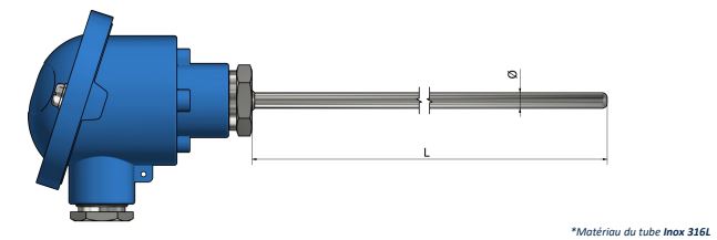 Thermistance avec tête de raccordement Standard - HH00_0