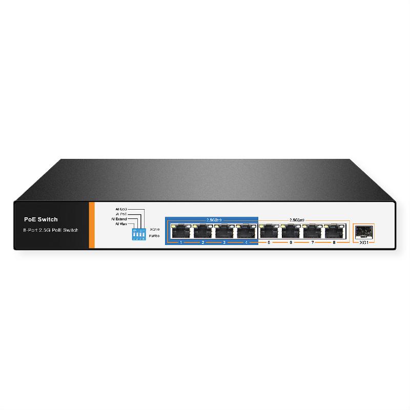 VALUE Switch PoE++ 2,5 Gigabit Ethernet, 8 ports + Uplink (SFP+)_0