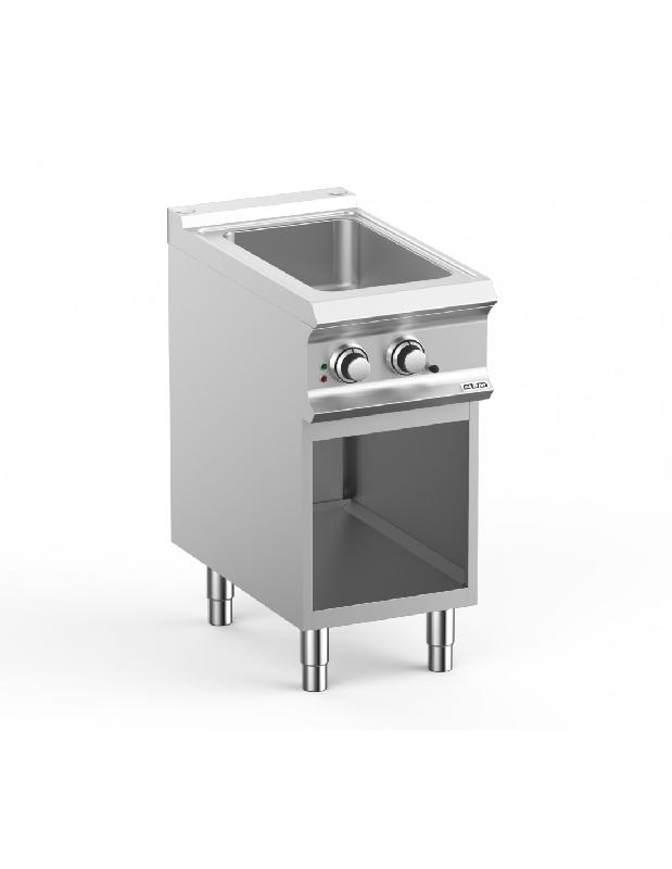 Bain-marie GN1/1 électrique sur placard ouvert MBM - cuve en acier inoxydable - norme IPX5 - Référence BME74A_0