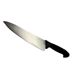 METRO Professional Couteau de cuisine, acier inoxydable / polypropylène (PP), 30 cm, manche antidérapant, noir/argenté - multicolore 4337182188957_0