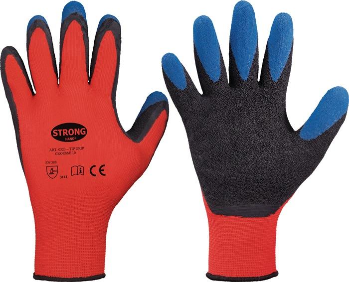 Gant Tip Grip taille 9 rouge/noir/bleu STRONGHAND_0