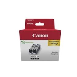 Pack de 2 cartouches d'encre noir - CANON - PGI-520 Canon - 3666749603611_0