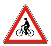 Panneau type A21 : Débouché de cyclistes venant de droite ou de gauche_0