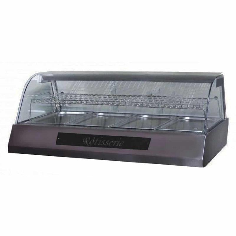 Vitrine de présentation inox 4 bacs GN 1/1 (Couleur: Noir Réf - MAPHOT1410-9005-nr-12)_0