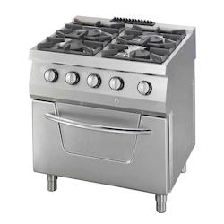 Maxima Heavy Duty cuisinière - 4 brûleurs - unité double - profondeur 70 cm - 37kW - gaz incl four - 3701117760593_0