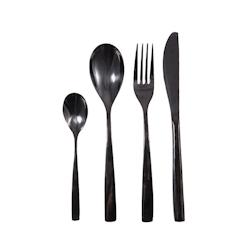 Aulica Menagere 24 Pieces Noire Brillant - 138401_0