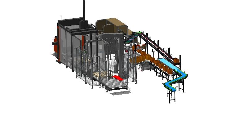 Ligne semi-automatique de conditionnement des tablettes de chocolat en cartons_0