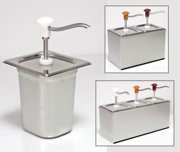 Pompe a sauce inox avec couvercle gastronorme 2,5l_0