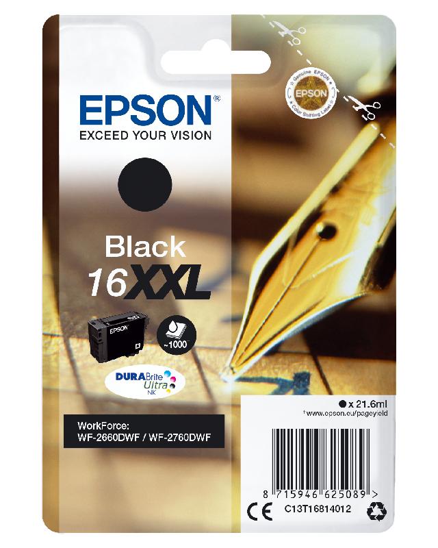 Epson Cartouche Stylo à plume 16XXL - encre Durabrite N (XXL)_0