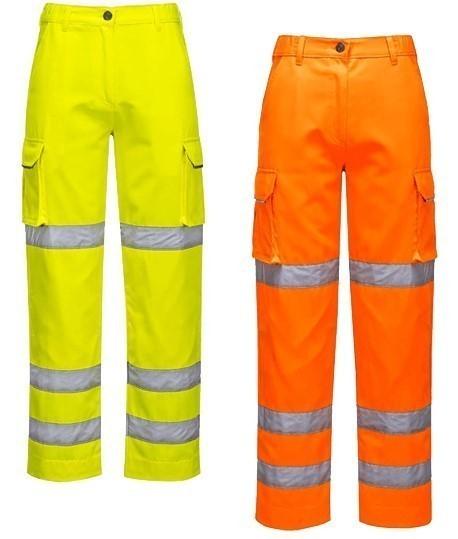Pantalon de travail haute visibilité femme, Coloris : Orange Fluo, Taille : S_0