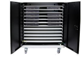 Chariot NoteCart Unifit - Rangement et Rechargement pour 24 Ordinateurs Portables jusqu'à 15,6 pouces_0