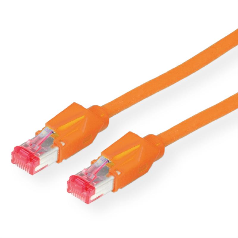 Cordon DRAKA Cat.6 (Classe E) S/FTP H, orange, 2 m_0