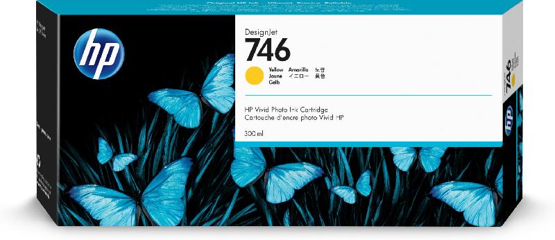 HP Cartouche d'encre DesignJet 746 de 300 ml jaune_0