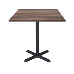 Restootab - Table 70x70cm - modèle Dina chêne montagne - marron fonte 3760371510962_0