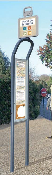 TOTEM ARRÊT DE BUS 